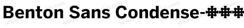 Benton Sans Condense字体转换